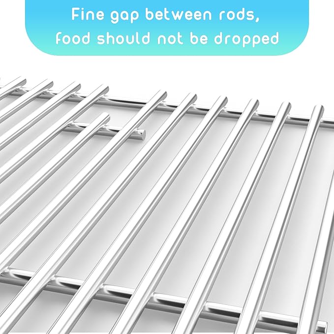 15 inch 2Pack Stainless Steel Grill Grate, Cooking Grate for Cooking Grid Grates Replacement for Select Gas Grill Models by Broil King, Broil-Mate, Huntington and Sterling Gas Models