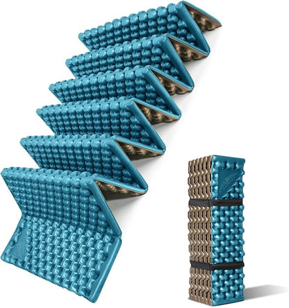Foam Camping Pads for Hiking, Ultralight Closed Cell Mattress, Waterproof Soft Mat for Adults, Wide Picnic Yoga Mats, Folding Sleeping Pad for Outdoor Backpacking