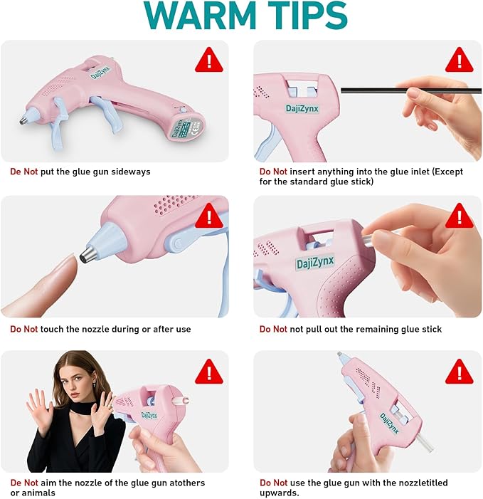 Hot Glue Gun, Cordless Hot Glue Gun with 30 Premium Glue Sticks (7×150mm), 90s Fast Heating, 2600mAh Type-C Rechargeable for DIY Crafts, Home Repairs, Creative Projects and Gift Making, Pink ﻿