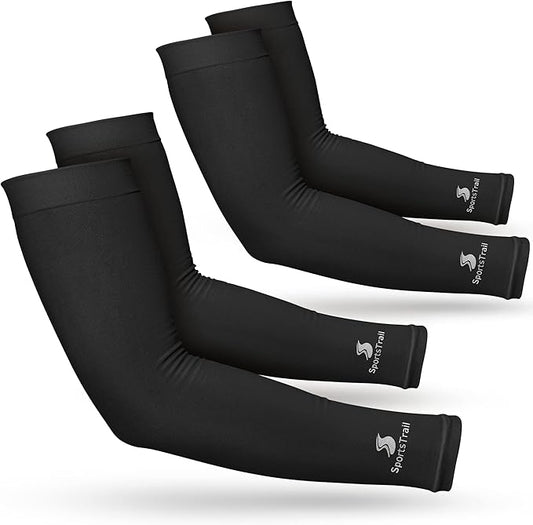 SportsTrail Cooling Arm Sleeves for Men & Women – Breathable, UV Sun Protection, Sports Arm Sleeves for Women, Men & Youth