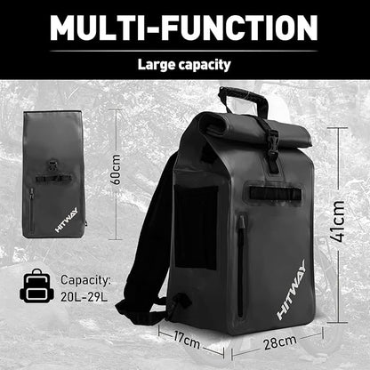HITWAY 3 in 1 Bike Bag Waterproof Bike Pannier Bag 29L Large Capacity Bike Rack Bag Professional Cycling Accessories for Bicycles