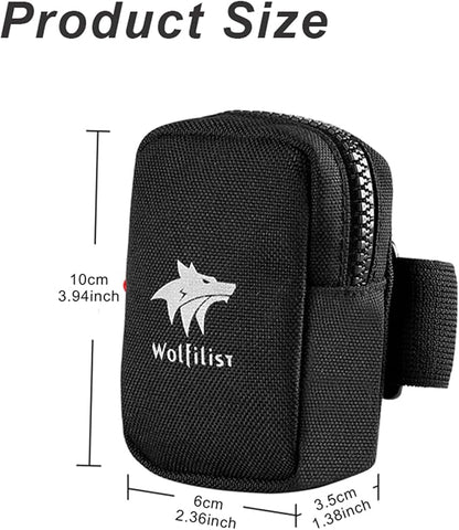 Compact Cycling Saddle Bag - Fits Under Bike Seat for easy storage - Road Bike & Bicycle Seat Bag - Tiny Durable & Water-resistant (Mini)