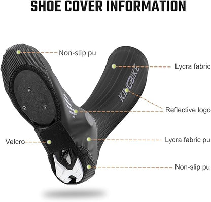 KINGBIKE Cycling Shoe Covers Overshoes Mountain/Road Bike Shoe Covers for Lock Shoes Protection Men Women