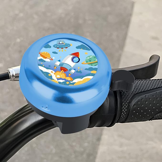 MZELQ Bicycle Bell Cute Clear Sound Adjustable Size Aluminum Bike Accessories Bell Ring for Girls Women Kids Adults