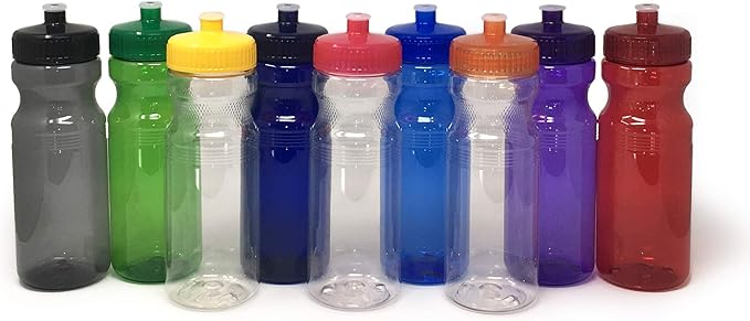 Rolling Sands BPA-Free 24 Ounce Water Bottles, 3 Pack, Made in USA