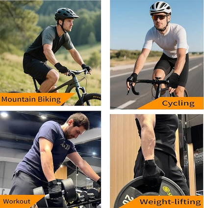 VWX Anti-Slip Gel Palm Workout Gloves for Men and Women - with Sweat-Wicking Fabric for Gym,Weight Lifting, Cycling, Weightlifting, Exercise, Climbing