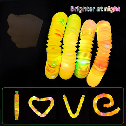 Orange 36 Pack Light Up Party Favors Supplies,Bulk Glow Sticks Bracelet,Necklace Accessories for Kids,Birthday Return Gifts Treats,Easter Basket Goodie Bag Stuffer Fillers for Boys Girls