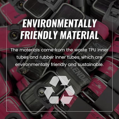 RideNow Waterproof Saddle Bag with BOA Mounting System, Lightweight and Portable Bike Seat Bag for Mountain Road Bike (Pink)