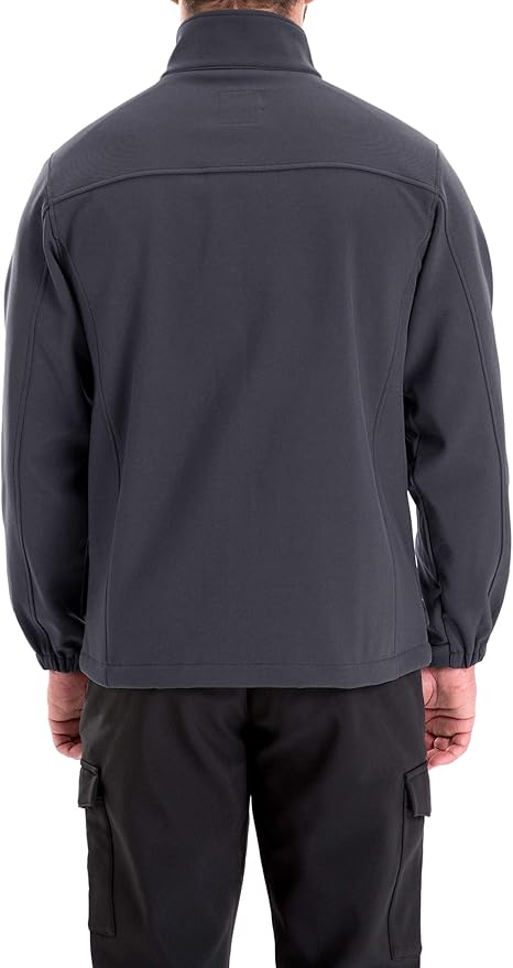 TRAILSIDE SUPPLY CO. Men's Softshell Jacket Fleece Lined Windbreaker,Lightweight Water Resistant Winter Coat