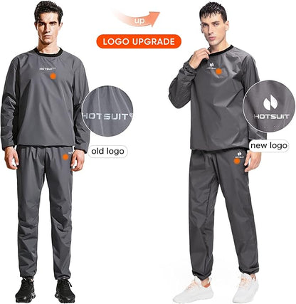 HOTSUIT Sauna Suit Men Anti Rip Sweat Suits Gym Boxing Workout Jackets