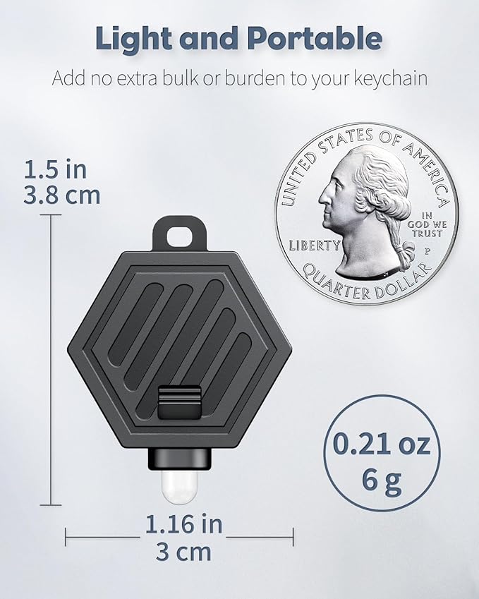 Uniclife 5 Pack LED Keychain Flashlight Mini LED Keychain Light 12 Lumen Portable Ultra Bright Battery Powered Key Ring Torch for Outdoor Camping Party Hiking and Emergency Lighting