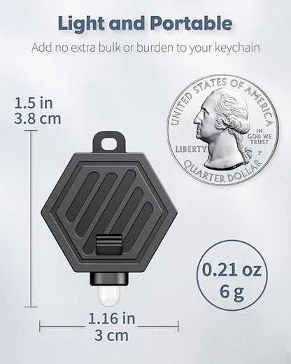 Uniclife 5 Pack LED Keychain Flashlight Mini LED Keychain Light 12 Lumen Portable Ultra Bright Battery Powered Key Ring Torch for Outdoor Camping Party Hiking and Emergency Lighting