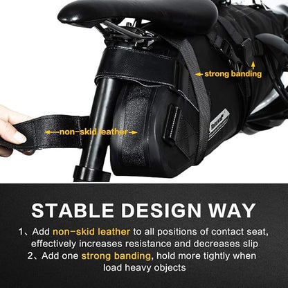 Waterproof Bicycle Saddle Bag Bike Bag Under seat Bag Rainproof Mountain Road Bike Seat Bag Bicycle Bag Professional Cycling Accessories