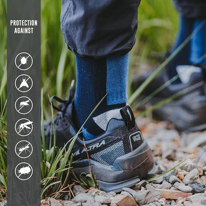 Craghoppers Adult Insect Shield Adventure Pro Sock | Insect Protection for Travel, Hiking and Outdoors