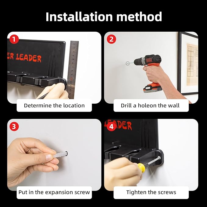 Vertical Fishing Rod Holder for Garage, Fishing Pole Holders- Holds Up to 6 Rods or Combos, Wall Mount Fishing Pole Rack, Fits Most Rods of Diameter 3-19mm, Fishing Gifts for Men