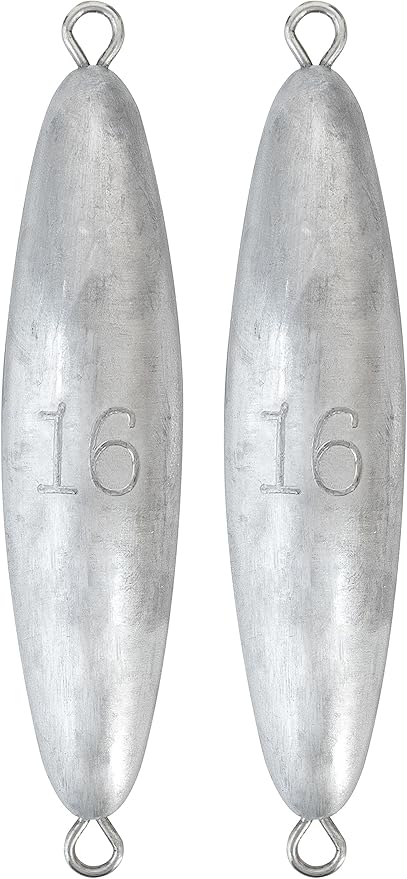 BLUEWING Torpedo Sinker Through Wire Fishing Weight Saltwater Bullet Lead Double Ringed 2oz-48oz