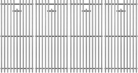 16517 Stainless Steel 4 Cooking Grid Grates Replacement for Bull Angus 47628 47629 Outlaw 26038 26039 69008 69009 65073 87049 Lion Premium L75000 Gas Grill 19-1/4"