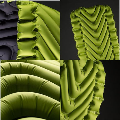 KLYMIT Static V2 Inflatable Sleeping Pad | Portable, Ultralight, Easy to Inflate, Foldable Air Bed for Camping, Backpacking & Hiking — Green