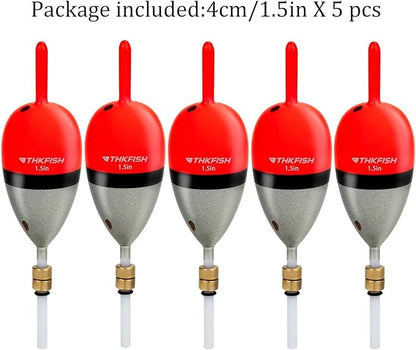 THKFISH Fishing Bobber Slip Bobber Fishing Floats for Crappie Balsa Bobbers for Panfish,Walleye,Salmon Floatage