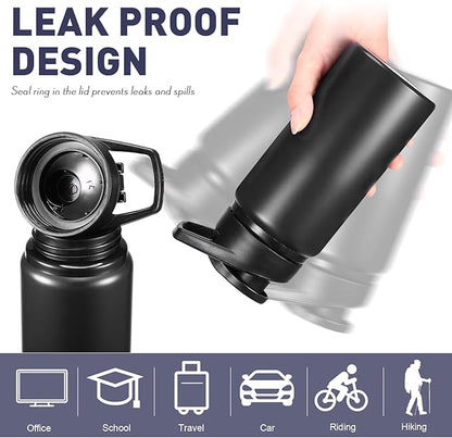 Mimorou 16 Pack Aluminum Water Bottles with Snap Lid Aluminum Reusable Sports Lightweight Leak Proof Water Bottles Bulk for Gym Hiking Cycling Sports Outdoor(13.5 oz)