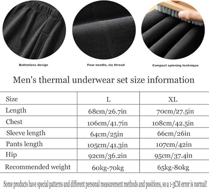 Heated Thermal Underwear for Men Women USB 42 Zone Intelligent Heated Thermals top and Heated Pants Set & XS-4XL