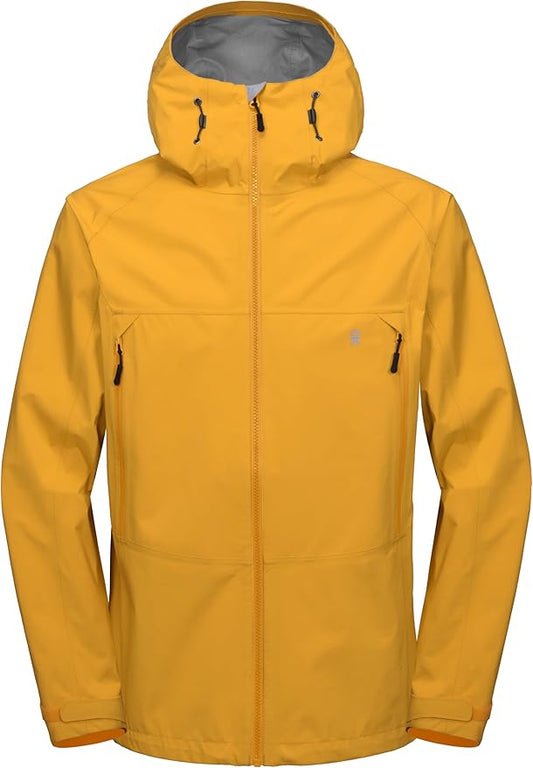 Little Donkey Andy Men's High-performance 3L Hard Shell Waterproof Rain Jacket Breathable Rain Gear for Hiking,Travelling