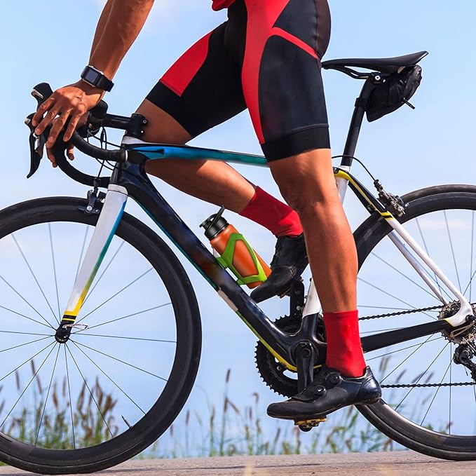 Mimorou 10 Pack 20oz Reusable Aluminum Water Bottles Bulk Operation Christmas Multicolor Outdoor Sports Water Bottles for Travel, Gym, Hiking, Cycling, Camping, Fishing, Snap Lid (Multicolor)