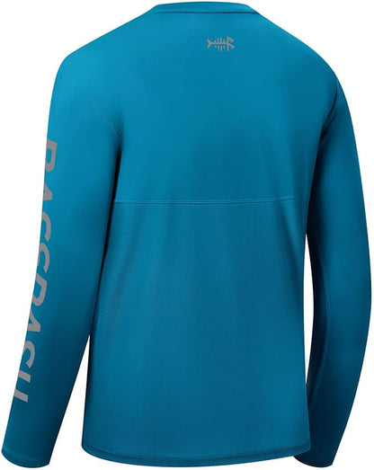 BASSDASH Fishing T Shirts for Men UV Sun Protection UPF 50+ Long Sleeve Tee T-Shirt