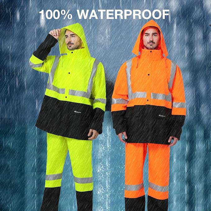 Rain Suit Waterproof Jacket and Trouser Suit Raincoat for Men and Women Outdoor All-Sport