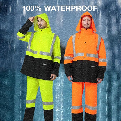 Rain Suit Waterproof Jacket and Trouser Suit Raincoat for Men and Women Outdoor All-Sport