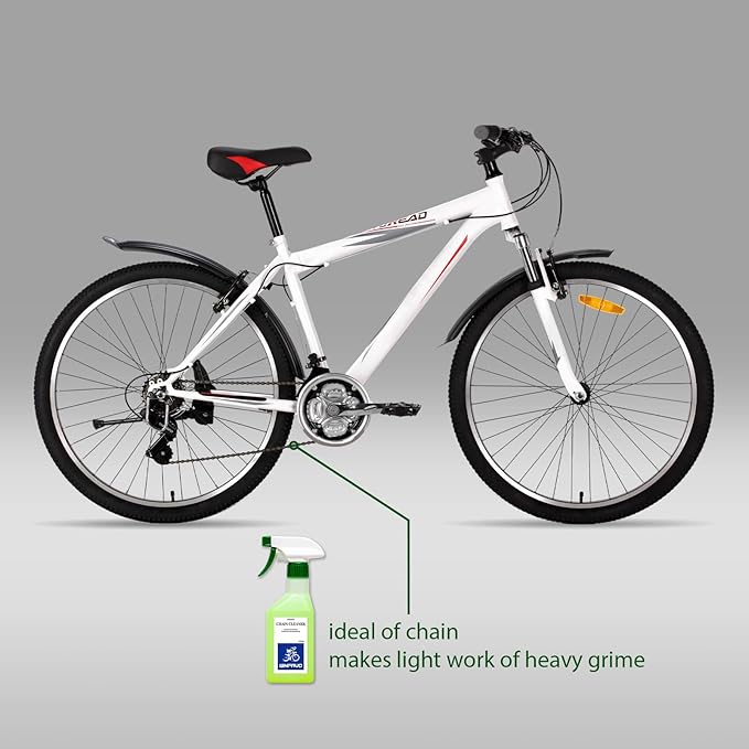 Bike Chain Lube and Degreaser: Bike Chain Cleaning Kit Spray Degreaser with Dry Chain Wax Lube - Drivetrain ＆ Brake Wash for Bicycle 350ML, Solvent Formulation, Extremely Fast Degreasing