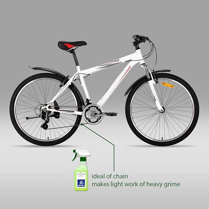 Bike Chain Lube and Degreaser: Bike Chain Cleaning Kit Spray Degreaser with Dry Chain Wax Lube - Drivetrain ＆ Brake Wash for Bicycle 350ML, Solvent Formulation, Extremely Fast Degreasing