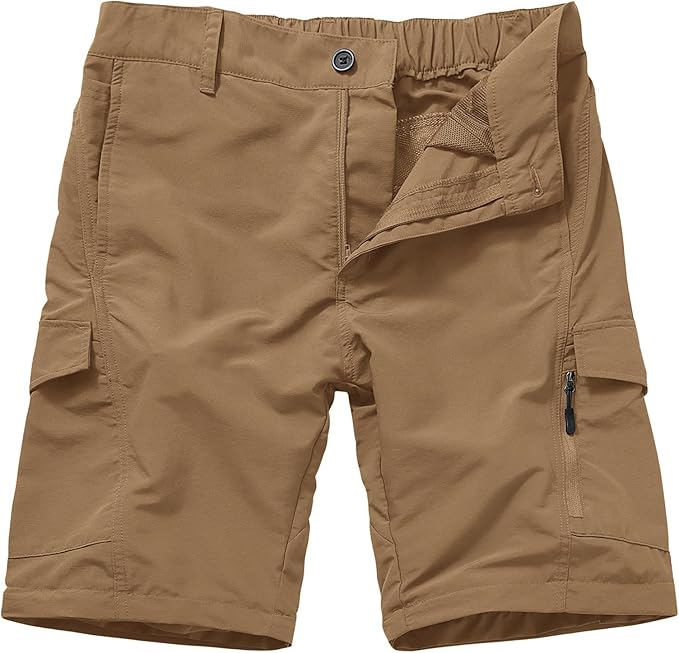 Mens Hiking Pants Quick Dry Lightweight Fishing Convertible Zip Off Safari Trousers