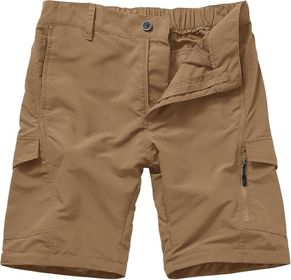 Mens Hiking Pants Quick Dry Lightweight Fishing Convertible Zip Off Safari Trousers