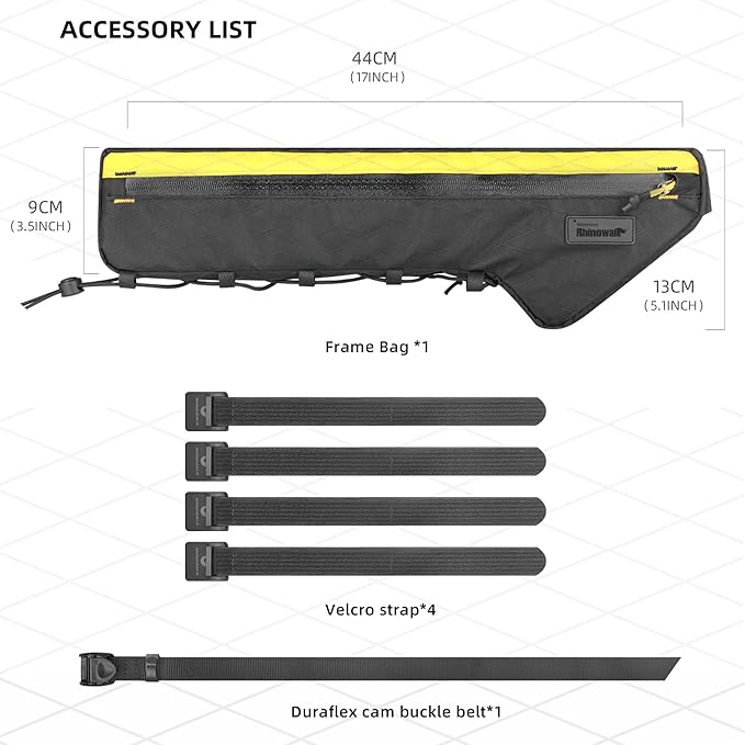 Bicycle Frame Bag Bike Triangle Bag Waterproof Bike Bag 2.4L with Dual Side Mesh Pockets for MTB Road Bike Cycling Commuting and Outdoor Adventures