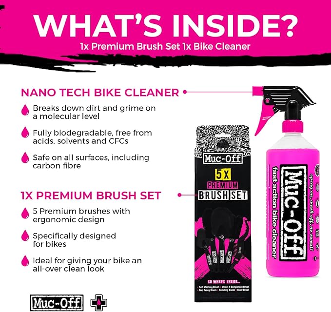 Muc-Off Bike Cleaner Concentrate | Powerful Nano Tech Bike Cleaner | Safe on Carbon Fibre, Biodegradable Formula for Bicycle and Motorcycle Cleaning