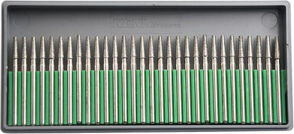 90Pcs,3mm Cylinder Ball Tapered Burr set,3mm Shaft,Diamond Stone Abrasive Burs Grit Bits for Rotary Tool Grinding Jewelry Lapidary Woodworking (90Pcs 3mm Cylinder Ball Tapered)