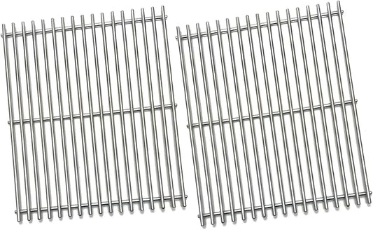 15" Stainless Steel 2 Grid Grates Replacement Parts for Broil King 9865-54, 9453-57, 9453-54, 9453-64, 9869-74c, 945584 Broil-Mate, Huntington, Crown, Sterling 20, 20B, 40, 70, 90 Gas Grill