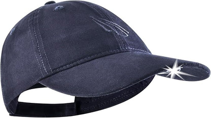 LED Hat Light - POWERCAP Baseball Cap with Light Built in - LED Cap Visor Light with Bright Headlight and IPX4 Rating
