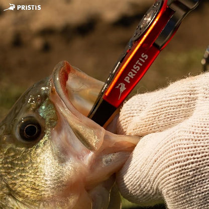 Pristis UTA II Fishing Pliers, Multi-Function Split Ring Plier Gear, Saltwater Resistant Teflon Coated Locking Hook Remover Cutter, Stainless Steel Top & Aluminum Body Tool Kit Tackle Set for Bass