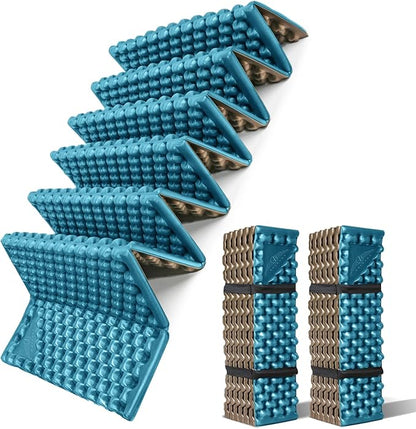 Foam Camping Pads for Hiking, Ultralight Closed Cell Mattress, Waterproof Soft Mat for Adults, Wide Picnic Yoga Mats, Folding Sleeping Pad for Outdoor Backpacking