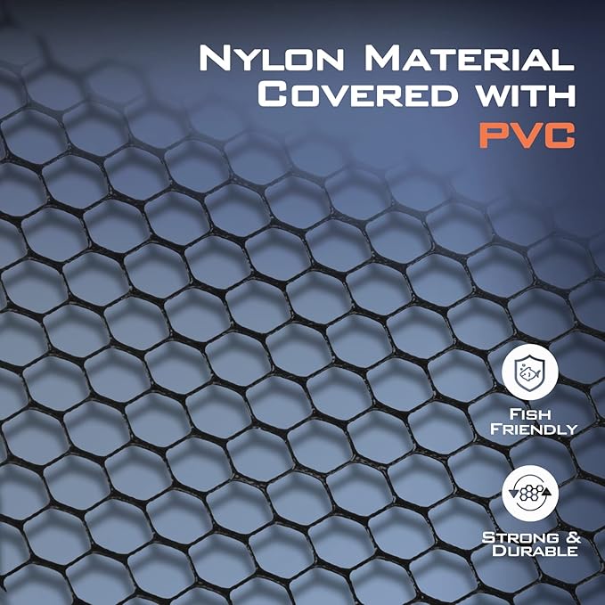 KastKing Brutus Fishing Net, Foldable Extendable Fish Landing Net, Lightweight & Portable Fishing Net with Soft EVA Foam Handle, Holds up to 44lbs/20KG, Fish-Friendly Mesh for a Safe Release