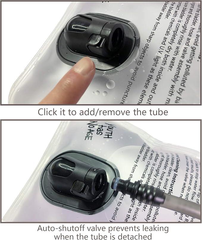 Hydration Bladder 2L-3L,Leak Proof Water Reservoir,BPA Free,Wide Opening, Military Water Bladder Combined with Hydration Backpacks for Biking Hiking Running Camping Climbing.