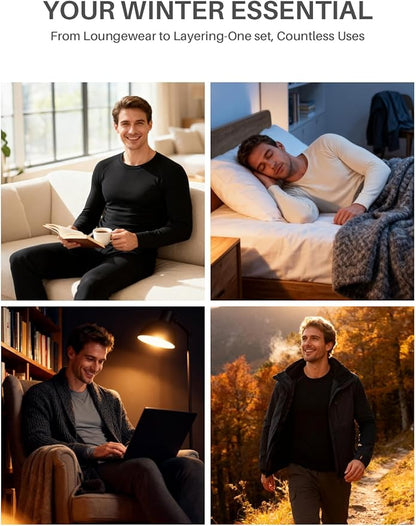 Thermal Underwear for Men: Micro-Fleece Lined Base Layer