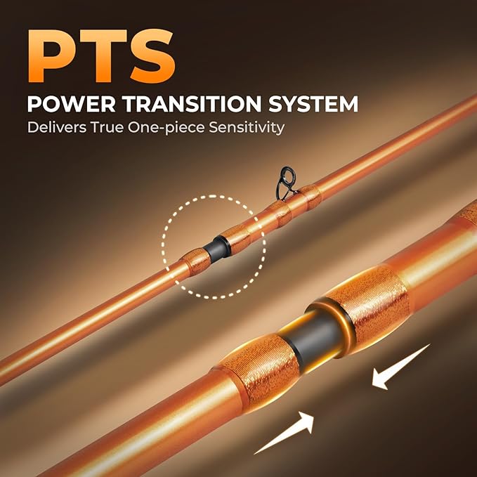 KastKing Lethal Blaze Twin-tip Fishing Rod and Reel Combo, Spinning & Baitcaster Combo, Flame Pattern Design, IM6 Graphite 2Pc Rod with Backup Tip Section, Stainless-Steel Guides, EVA Handle