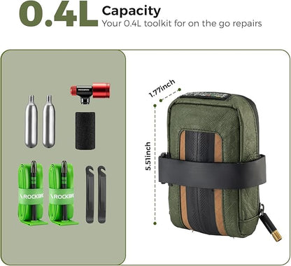 ROCKBROS Bike Saddle Bag -Lightweight and Portable Under Seat Bag for Mountain Road Bikes