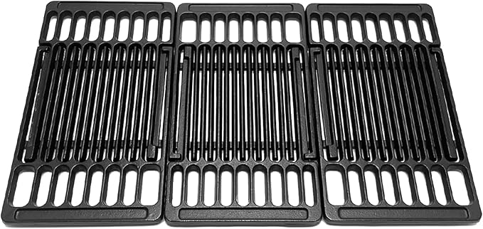 Cast Iron Cooking Grill Grates Replacement Adjustable Universal Extends from 14" to 20" Long, 8" Wide Each Adjust Expandable Cooking Grill Grids (3pack)