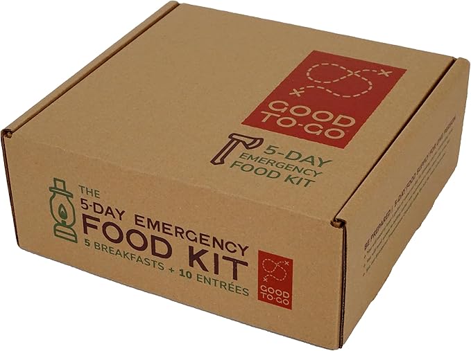 GOOD TO-GO 5-Day Emergency Food Kit | Survival Food, Easy to Prepare | Just Add Water Camping & Backpacking Meals | Good To-Go Dehydrated Meals Taste Better Than Freeze Dried MRE