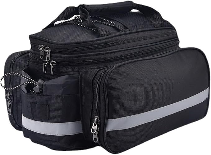 YAPJEB Bike Bags for Bicycle Rear Rack, Trunk Pannier Saddle Seat Bag Carrier for Commuter Cycling Travel(Black)