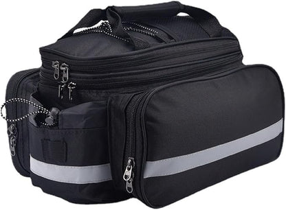 YAPJEB Bike Bags for Bicycle Rear Rack, Trunk Pannier Saddle Seat Bag Carrier for Commuter Cycling Travel(Black)